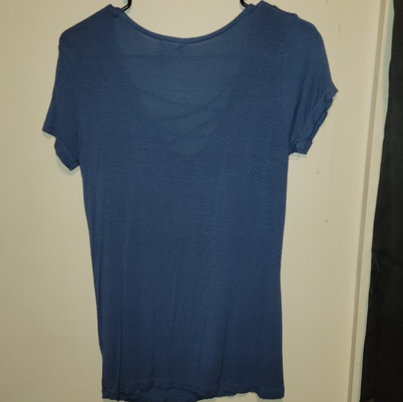 Medium Blue Strappy Shirt - Picture 2 of 3
